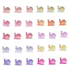 Nuevo Modelo Animal Caracol Dibujo Animado Accesorios Luminosos para Uñas Resina Piezas Pequeñas Aretes DIY Accesorios para Decoración de Uñas