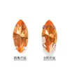 Rombus de Fondo Puntiagudo Marquise Cristal Taladro de Garras con Agujero Cosido a Mano Taladro Base K Blanca DIY Ropa Vestido de Boda Accesorios Hechos a Mano