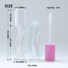 Nuevo Brillo de Labios Ondulado Esmalte de Labios Aceite de Labios Transparente Botella Vacía Aceite para Cuidado de Labios Tubo Vacío 5ml 6ml Moldeo por Soplado por Inyección