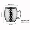 Taza Mule Bar Acero Inoxidable 304 Metal Moscow Mule Martillada Copa de Cóctel Julep Cobre Copa de Cóctel Transfronterizo