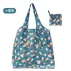 Nova Bolsa de Compras de Poliéster de Grande Capacidade Supermercado Compras de Mercearia Dobrável Pronta Bolsa de Mão Ecológica Moda Bolsa de Mão Estampada