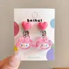 Clip de oreja de Kulomi Clip de oreja para niños Dibujo animado Sin agujeros en las orejas Pendientes anti-dolor para niñas Pendientes de niña Pequeña joyería Clip de oreja