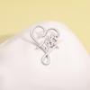 Europeu e Americano Transfronteiriço Mais Vendido Amaze Grace Insígnia de Broche de Cruz com Letras Personalizada Simples Coração de Prata Broche