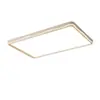 Luminária de Teto para Sala de Estar Estilo Creme 2025 Nova Casa Atmosférica Retangular Padrão Onda Hall Luz Principal Luminárias de Quarto