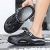 Nuevas Sandalias de Moda para Primavera y Otoño, de Suela Gruesa, Transpirables, Huecas, Zapatos de Punta Cerrada con Acabado Premium, Zapatos de Playa de Eva