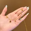 Collar de Flor de Cuatro Hojas Dopamina de Verano para Mujer, Cadena para el Cuello de Estilo de Lujo Ligero de Nicho de Gama Alta, Cadena para la Clavícula