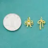 Nuevo Colgante de Lazo de Plata de Ley S925 Color Dorado Mano de Obra Fina Pulsera de Cristal DIY Cuerda Trenzada con Cuentas Accesorios de Plata