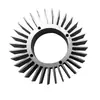 Extrusión de Perfil de Aluminio Procesamiento de Disipador de Calor Perfil de Aleación de Aluminio de Alta Densidad y Alta Potencia Radiador de Girasol de Aluminio 6063