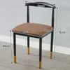 Silla de Comedor Nórdica Modelo Nuevo 2025 Juego de Mesa y Sillas de Comedor para Uso en el Hogar, Silla con Respaldo, Taburete de Estudio, Silla de Madera Sintética, Silla de Arte en Hierro Tipo Cuerno