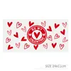 Día de San Valentín amor enfermera Serie Médica Transferencia UV DTF Etiqueta de Cristal Pegatina para Taza desprendible