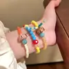 Pulsera de Cuentas de Estrella de Manzana Infantil y Linda para Mujer Verano Dopamina Pulsera Personalizada Fiesta de Estudiantes Pulsera de Alto Valor