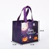 Bolsa de Mano de Tela No Tejida Personalizada Halloween Colorida Bolsa para Empaque de Dulces Calabaza Logotipo Impreso Halloween Regalo Divertido
