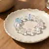 Diseño de Pulsera de Cristal Blanco Aguamarina Brasileño Mingtai Jewelry, Estilo de Nicho, Pulsera de Cristal con Cuentas Cuadradas
