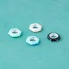 Novo Anel de Conexão Polygonal Colorido de Prata Esterlina S925 10mm para Pulseira de Contas de Cristal DIY Acessórios de Prata