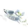 Directo de fábrica europeo y americano simple moda BELIEVE letra Pulsera de cinta marea hombres y mujeres bordado pulsera de amistad