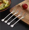 Juego de Tenedores para Fruta Creativo Lindo Acero Inoxidable Tenedor para Fruta Tenedor Doméstico para Snacks Tenedor para Pastel Postre Cuchara para Remover Café