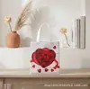 Bolsa de Regalo Festivo con Flor de Rosa Pintada Transfronteriza Bolsa de Tela No Tejida Bolsa para Snacks Bolsa de Regalo Bolsa para Dulces de Halloween
