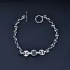 Pulsera de Plata de Ley 925 Nariz de Cerdo para Mujer con Diamantes Incrustados Joyería de Moda Diseño de Nicho Pulsera de Lujo Ligero Pulsera de Circonitas Coloridas
