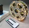 Luces de Hada de Cable de Cobre Operadas por USB y Batería con Temporizador Remoto 8 Modos Regulables Luces de Cadena Impermeables para Árbol de Navidad Decoración de Hogar Boda Fiesta