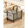 Estante de almacenamiento para mochila dormitorio estudiantil aula debajo del escritorio poner libros poner bolsas artefacto carrito pequeño móvil caja de almacenamiento de libros
