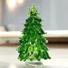 Regalo de Navidad Transfronterizo Árbol de Navidad de Cristal Simulado Decoración para Entrada de Dormitorio Juguetes Adornos Pequeños Entrega