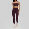 Conjunto Deportivo Transfronterizo para Mujer, Ropa de Yoga Ajustada de Contraste de Color con Sensación de Segunda Piel, Conjunto de Fitness Amazon para Correr al Aire Libre y Pilates