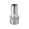 Acero inoxidable 304 hexágono junta de tubo de cuero rosca externa diámetro variable manguera tubo de agua rosca externa pagoda tapón de cuero bambú 4/6 puntos