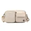 Bolso de Hombro Transfronterizo para Mujer Primavera 2026 Nuevo Bolso Cruzado Casual con Múltiples Bolsillos Bolso Cuadrado Pequeño Horizontal Bolso de Tela Ligera Venta al por Mayor