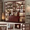 Nuevo Gabinete de Té Apoyado en la Pared Bo Gu Jia Chino para Sala de Estar 2026 Nuevo Estante de Almacenamiento Duobao Ge de Alta Gama Estante de Exhibición para Tetera de Arcilla Púrpura