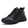 Zapatos de Cuero para Mujer Primavera y Otoño Nuevos Zapatos de Cocina Zapatos de Trabajo Negros Impermeables Antideslizantes Zapatos Deportivos Casuales para Mujer