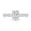 Venta Caliente Douyin Anillo Retro de Huevo de Paloma Cortado Flor de Hielo de Gema de Color Anillo de Dedo Súper Brillante Diamante de Alto Carbono Chapado en Oro Real Dropshipping