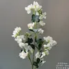 Arranjo de Chão com Flores Artificiais Cor de Champanhe, Rosa de Casamento, Hortênsia, Material de Flores para Corredor de Teto, Arranjo de Decoração para Auditório
