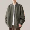 Jaqueta Baseball Acolchoada Quente para Trabalho Masculina Estilo Americano Gola Alta Grossa Jaqueta de Algodão Jaqueta