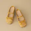 Pantuflas de Mujer Talla Grande para Usar al Aire Libre, Nuevos Zapatos Perezosos Slip-On de Primavera, Pantuflas Perezosas Retro con Punta Cerrada y Lazo, Tacón Semi-Plano