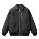 (B8806-Chaqueta de Cuero) Chaqueta Abrigo de Cuero PU de Moda Chaqueta de Cuero Elegante Chaqueta de Motociclista para Primavera y Otoño