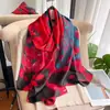 Lenços de Seda Brocado Lijin Novo Estilo com Estampas Variadas, Xales Luxuosos e Elegantes, Lenços de Presente de Alta Qualidade para Mulheres