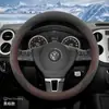 Funda de volante Volkswagen para Sagitar, Lavida, Magotan, ID3, Passat, Tiguan L, Bora, CC, Tharu, Tayron, funda de volante de invierno
