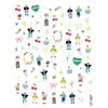 Nuevos en Stock Venta al por Mayor Pegatinas para Uñas Serie 3D en Relieve Ins Lindos Dibujos Animados Adhesivas Calcomanías para Uñas Graffiti