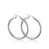 Amazon transfronterizo popular aretes redondos de oro rosa de 4 mm para hombre y mujer moda europea y americana círculo punk aretes de acero de titanio