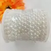 Cadena de Cuentas de Media Cara de 6 mm al por Mayor Colorida Galvanizada ABS Semicírculo con Cuentas Accesorios de Joyería Tejidos Hechos a Mano para DIY