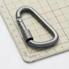 Mosquetón Grueso de Alta Calidad con Forma de D de 7 cm con Bloqueo, Hebilla de Tuerca de Rosca de Liberación Rápida, Gancho de Mochila de Aleación de Aluminio