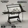 Mesa de Pintura Ajustable de Vidrio Libro de Pintura Dibujo Artístico Mesa de Escritorio para Diseñador de Arte Mesa de Banco de Trabajo