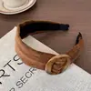 Nova Faixa de Cabelo com Aba Larga na Cor Casco de Tartaruga Maillard para Outono e Inverno, Faixa de Cabelo Fashion Retro de Topo Alto, Acessório de Cabelo Externo