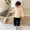 Novas Peças de Tricô Infantis para Meninos e Meninas, Peças de Tricô de Outono, Moda Estilo Coreano, Tops Quentes de Outono e Inverno para Meninos Pequenos