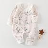 Mameluco de Mariposa para Recién Nacido Algodón Puro Primavera y Otoño Clase A Todas las Estaciones Sin Costuras Protección de Barriguita para Bebé Mameluco Ropa para Niños Anyang