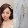 Livro Vermelho Pequeno Pedra Olho de Gato Strass Liga Estilo Coreano Pérola Fina Faixa de Cabelo Moda Faixa de Cabelo para Lavar o Rosto Presilha de Cabelo Acessórios de Cabelo Transfronteiriços