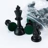 Pieza de Ajedrez de Plástico PP Rey Altura 75mm Juego Completo Ajedrez Material de Resina Traje para Principiantes