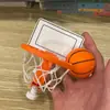 Popular Aro de Baloncesto Mini de Escritorio para Aliviar el Estrés, Mini Soporte de Baloncesto Creativo sin Taladro, Juguete Decorativo