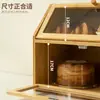 Portavasos de Madera Maciza Estante de Almacenamiento Portavasos de Té de Escritorio Taza de Café Taza de Agua Encimera de Mesa Cubierta a Prueba de Polvo Aparador