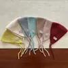 Orejeras de lana tejida de color liso, nuevas y cálidas, para niños y niñas coreanos, orejeras para bebé